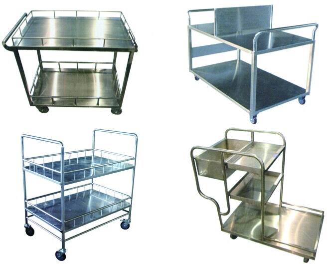 Hospital Stainless steel Instrument cart