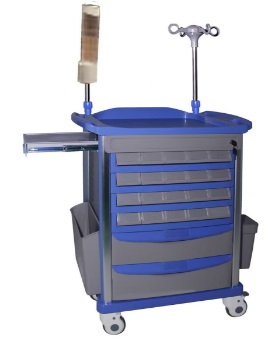 ABS medicine cart with cup holder